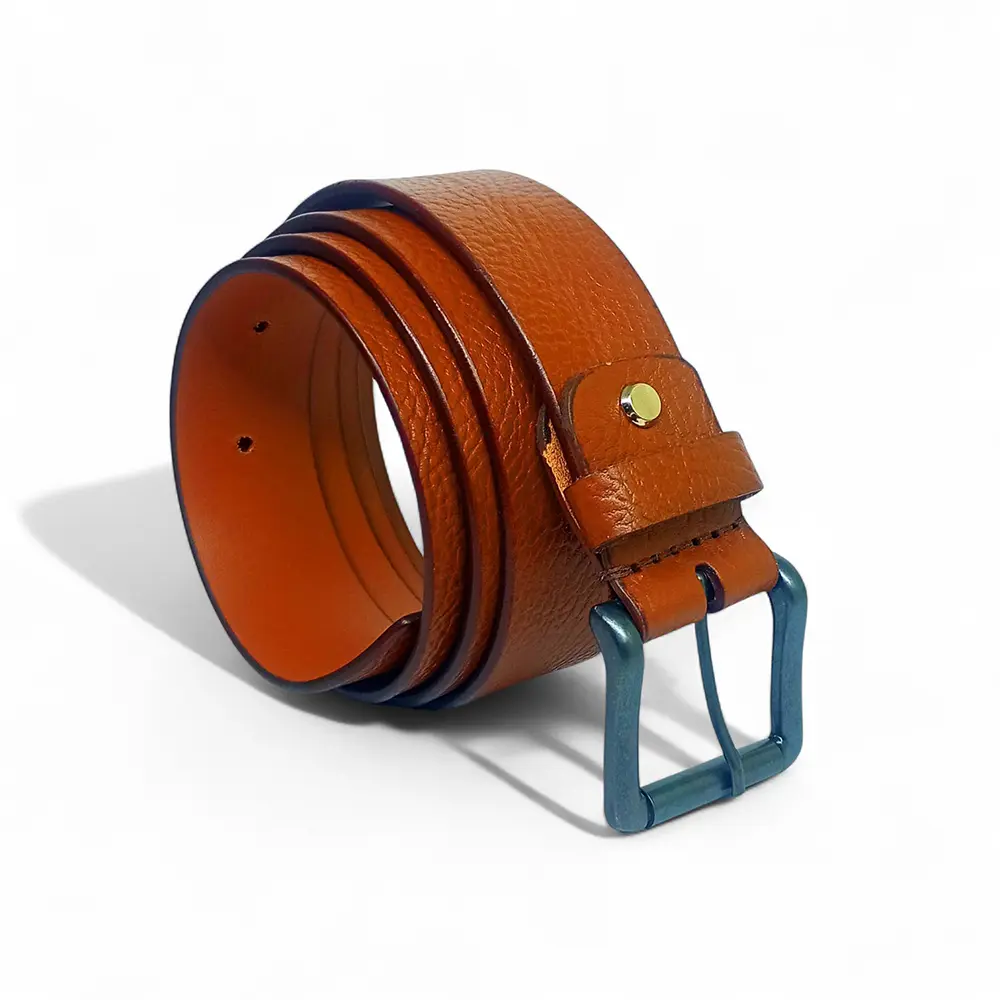 Premium Full Grain Leather Belt for Men – Classic Tan Brown Casual & Formal Belt LB-319